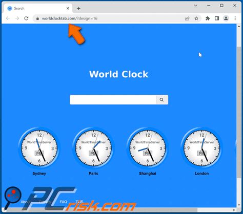 clock tab browser.